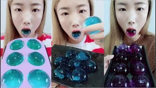 İçi Su Dolu Buz Yemek - Asmr İce Eating