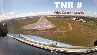 Landing at Antananarivo, Ivato (TNR) Madagascar - Cockpit View