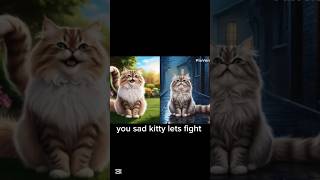 Sad Kitty Fighting