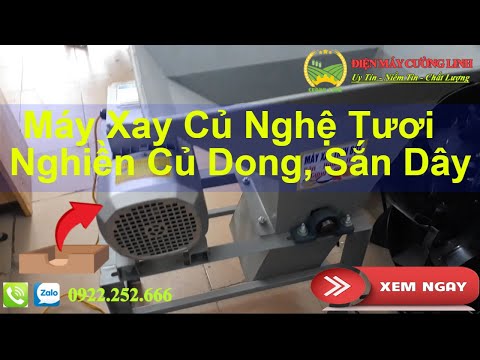 Máy Xay Củ Nghệ Tươi Công Nghiệp Chất Lượng Cao, Giá Rẻ