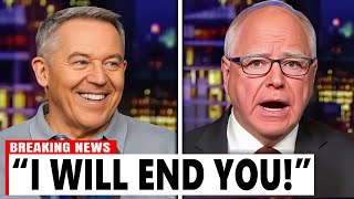 Tim Walz Erupts After Greg Gutfeld Destroys Him On Live Tv