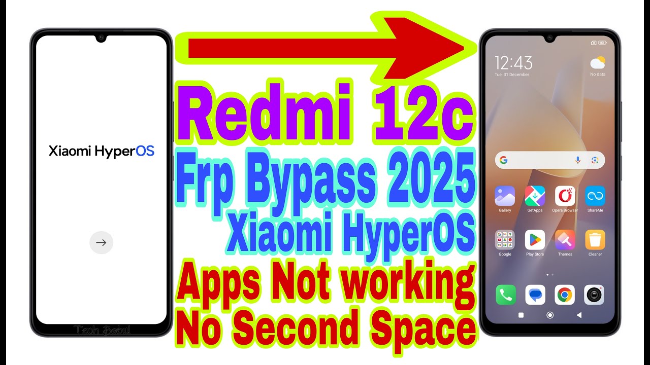 Redmi 12c Xiaomi HyperOS Frp Bypass | New Trick 2025 | Redmi 12c Xiaomi HyperOS Frp Bypass | New Trick 2025 |