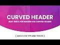 How to Make Curved Header using Html and CSS | CSS Tricks