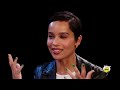 Zoë Kravitz Gets Trippy While Eating Spicy Wings | Hot Ones
