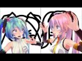 [MMD] 愛Dee (AiDee) Miku & Luka by MitchieM and Cotori (to 2nd Chorus)