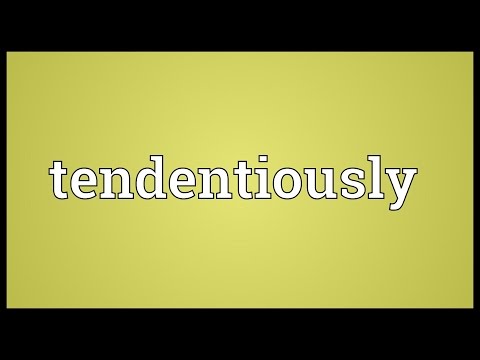 Header of tendentiously