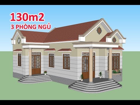 GỢI Ý MẪU NHÀ CẤP 4 CHỮ L 3 PHÒNG NGỦ ĐƠN GIẢN ĐẸP | KIẾN TRÚC NHÀ VIỆT