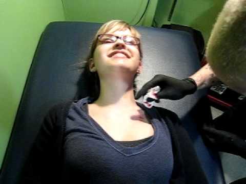 Tags:clavicle collar bone piercing piercings pain stab microdermal needle Tags:clavicle collar bone piercing piercings pain stab microdermal needle
