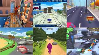 Talking Tom D Run Vs Subway Surfers Vs Oddbods Turbo Run Vs Sonic Dash 2 Vs Temple Run 2 Vs Mash