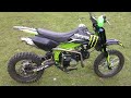 Orion 125cc pit bike test ride after rebuild. monster energy. HD