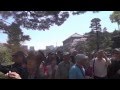 東京桜散歩　皇居　乾通り　一般公開　満開の桜に大混雑　2014.4.4 Imperial Palace