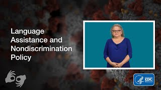 CDC language assistance services notice in ASL