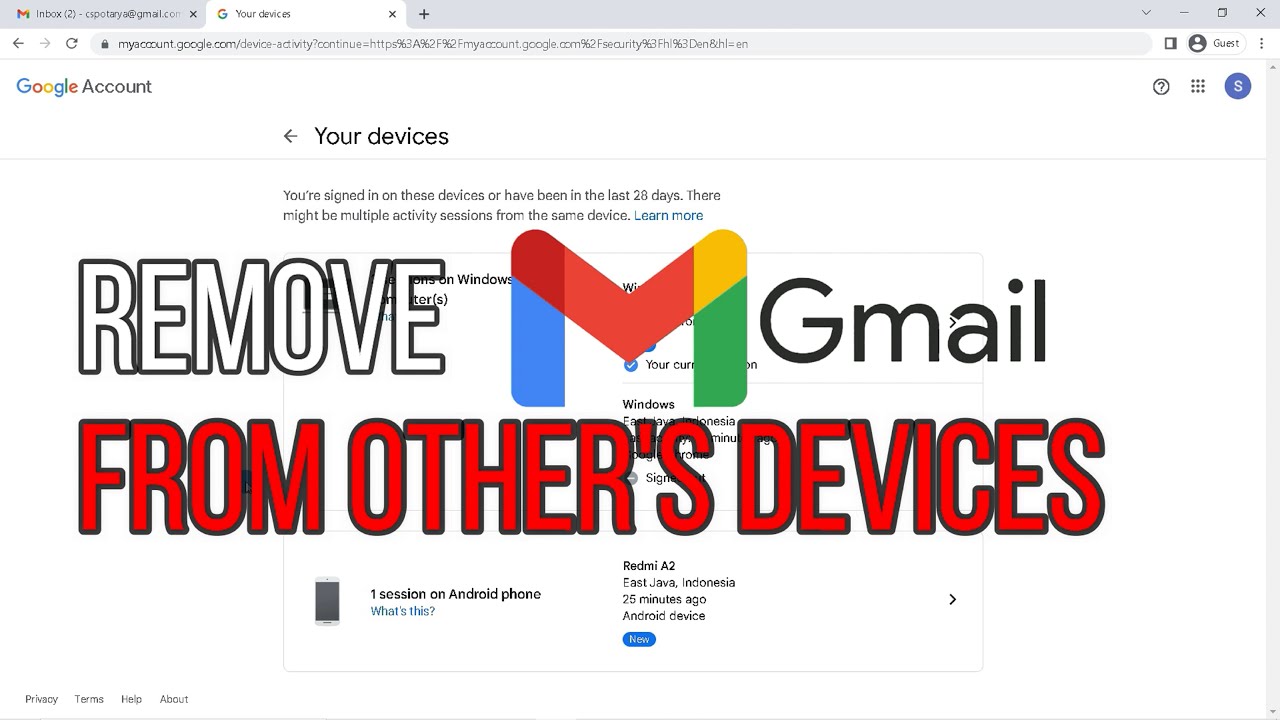 How to Remove Gmail Account From Other’s Devices | How to Remove Gmail Account From Other’s Devices |