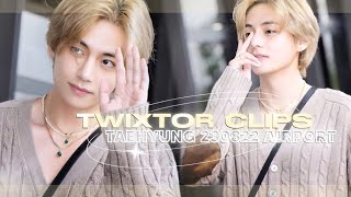 230822 taehyung @ gimpo airport twixtor clips! [HD]