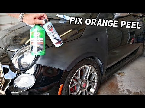 HOW TO REMOVE ORANGE PEEL PAINT ON CAR