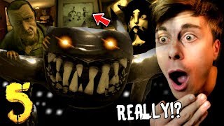 BENDY CHAPTER 5 END! REAL BENDY & LEAVING the STUDIO!! | Bendy and The Ink Machine Chapter 5 ENDING