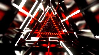 4K Ekran Koruyucu Kırmızı Ve Beyaz Üçgen Tünel Gelecek Vj Döngüsü Sessiz