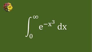 Evaluating the improper integral using Gamma function