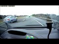 Police car pulls over 5 silver cars travelling at 120 mph