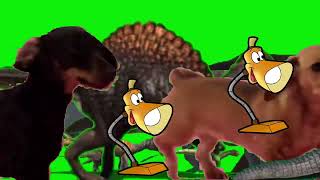 Animal Stampede With Lampy, Dogs, Dinosaurs And Crocs Green Screen