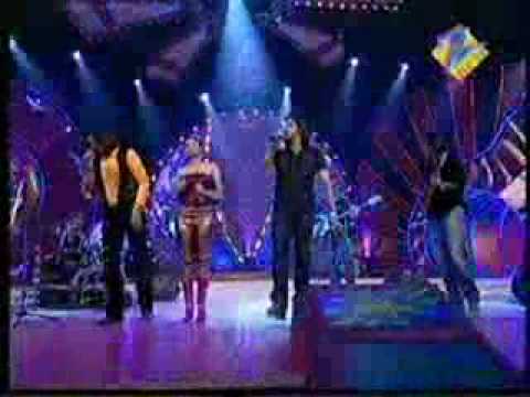 Raja and Sanchita performing with the band Fuzon