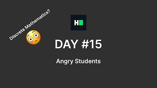 Day Angry Professor Or Students? Hackerrank