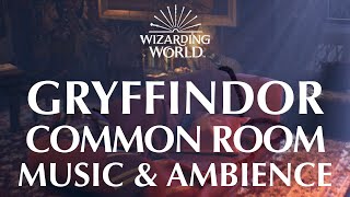 Harry Potter Music & Ambience | Gryffindor Common Room - Peaceful Fireside Relax