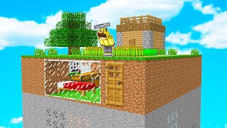 1000 Uzay Ada Yer Alti Ev - Minecraft