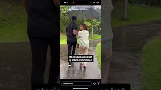 Video Aliff Aziz Dan Ruhainies Berpayung Bersama Sebelum Kejadian Berkhalwat