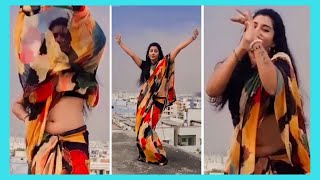 Beauty Anchor Vishnu Priya Hot Navel Show Two Two Two Song Dance Stunning Video