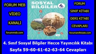 4. Sınıf Sosyal Bilgiler Kitabı Sayfa 59-60-61-62-63-64 Cevapları Hecce Yayıncılık