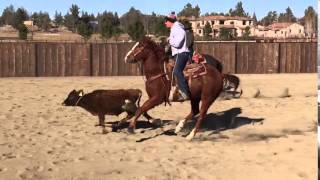 Jim roping at Dean Tuftins