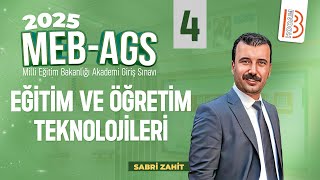66 Meb - Ags - Eğitim Ve Öğretim Teknolojileri 4 - Sabri Zahi̇t - 2025