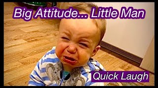 Little Man Big Attitude. 1 Minute Baby Fun #shorts