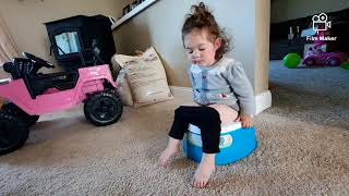 Potty Train Success To My Daughter Sophia She Is 21 M.old And No Wearing Diaper At Night Now.yr.21