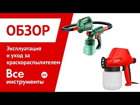 Уход за краскопульт Уход за краскопульт