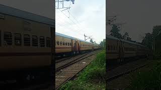 16730 - Punalur Madurai Express. Entering Kottarakara