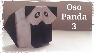 Oso Panda De Papel 3 - Origami