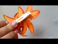 Double Orange Lily Flower Hair Clip Item #7836