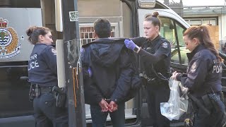 Vancouver Police Womens Squad Arrest Guy