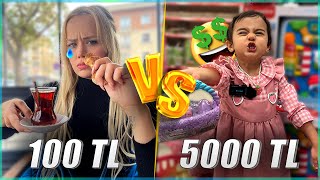 100 Tl Vs 5000 Tl İle Bi̇r Gün Geçi̇rmek