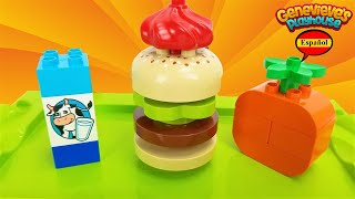 Video Educativo Para Niños Con Lego Duplo Food Bricks!