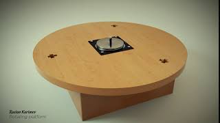 Rotating Platform. Electric Rotary Table. Fırlanan Lövhə 3D Animasiya