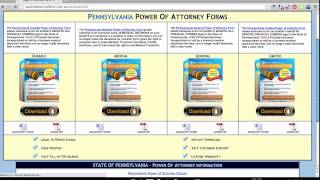 Power Of Attorney Form Pennsylvania
