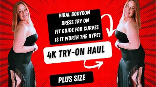 Plus Size Bodycon Dress Fit Guide Review Transparent Try On Haul