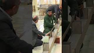 İmam Cevadın A.s. Serdab-I Şerifi Için Ahşap Yapı Iskelesinin Montajına Başlandı.
