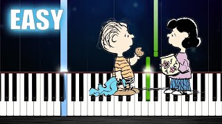 Linus and Lucy (Peanuts) - EASY Piano Tutorial
