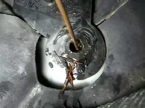 Cleaning Air Conditioner Drain - YouTube