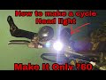 how to make a cycle headlight | Home made Cycle headlight in ₹60 By Creative Sougata