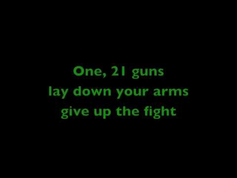 Green Day - 21 guns with lyrics thumb